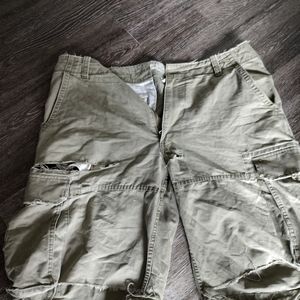 Mens polo jeans company camouflage camo distressed size 36 cargo